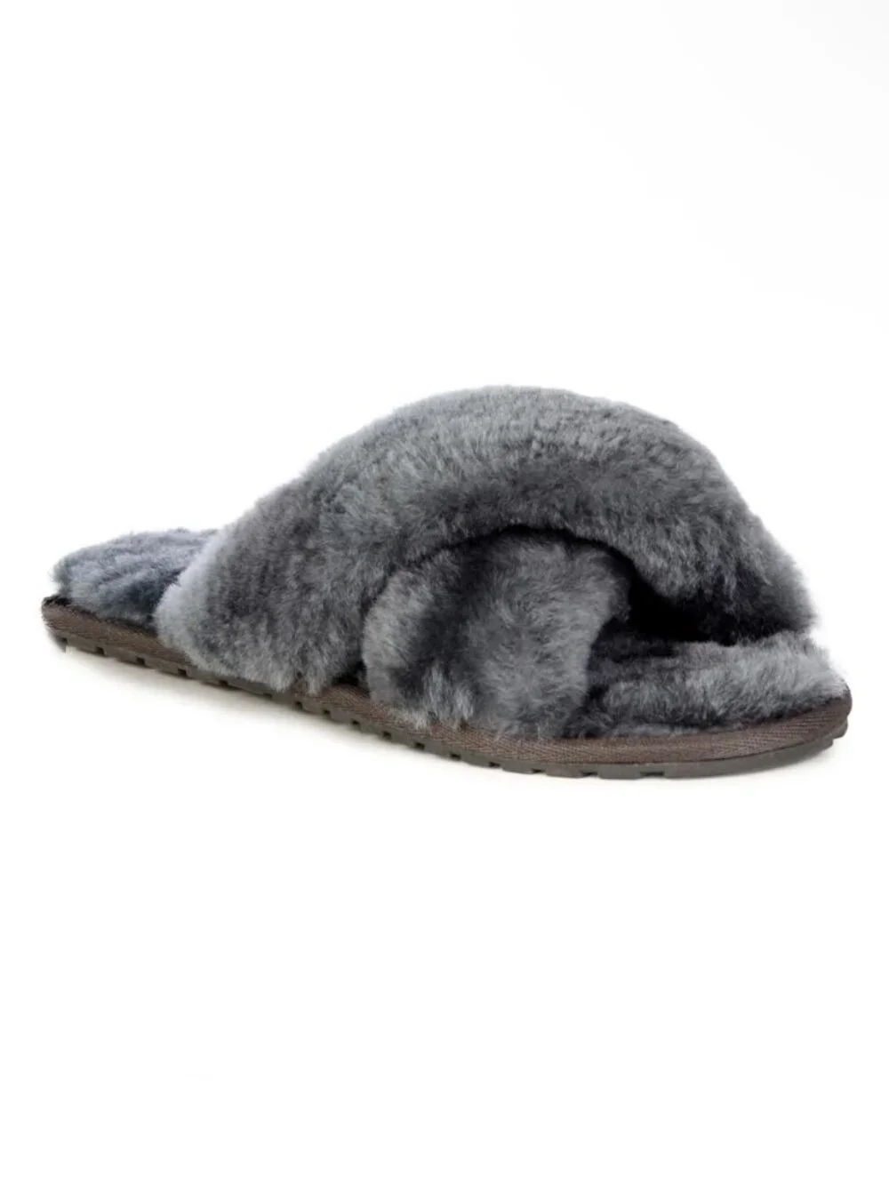 Kids 2 EMU Australia Mayberry Slippers Charcoal Gray Sheepskin K2 T12176 Fuzzy